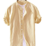 Camisa de algodón premium Aspen de manga corta