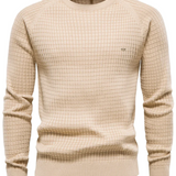 Suéter de hombre con diseño de punto