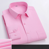 Camisa de oficina de algodón premium para Hombre – Azul Claro