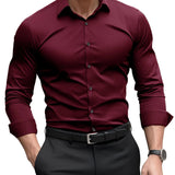 Camisa ajustada de algodón premium para Hombre