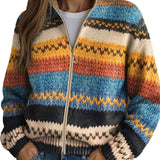 Elke™ | Cardigan i Zickzack-ränder