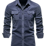 Camisa premium de algodón para Hombre – Rojo