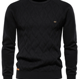Suéter para hombre con estampado de cuadros V2