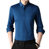 Camisa stretch antiarrugas de algodón premium para Hombre
