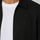 Chaqueta de Ante Negra para Hombres – Ropa de Exterior Casual Moderna