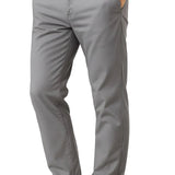 Pantalón hombre – Corte recto en algodón con elastano