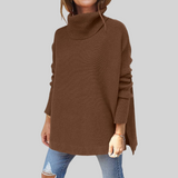 Matilda | Oversized polotröja i mjuk kabelstickning