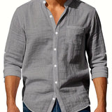 Camisa elegante de lino para Hombre