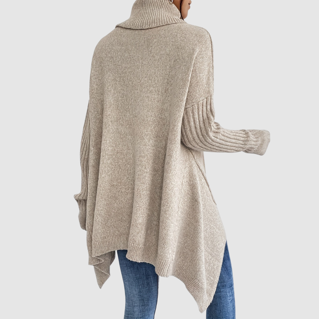 Barbora – Oversize tröja med hög krage – bild 7