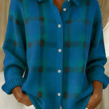Kelsey | Borstad Rutig Cardigan