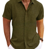 Camisa casual de algodón premium para Hombre – Negro