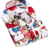 Camisa de estampado marino de algodón premium para Hombre