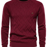 Suéter para hombre con estampado de cuadros V2
