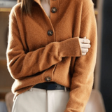 Claire | Kasmir Cardigan i Retro-Stil