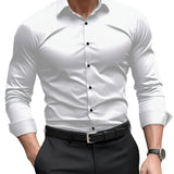 Camisa ajustada de algodón premium para Hombre