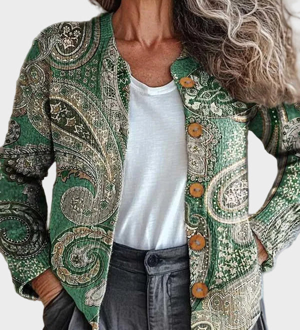 Lavanya™ – Cardigan med paisleymönster