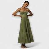 Marilyn - Midi-Rockklänning i tyl med bustier-design