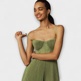 Marilyn - Midi-Rockklänning i tyl med bustier-design