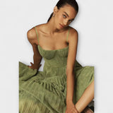 Marilyn - Midi-Rockklänning i tyl med bustier-design