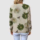 Meda - Elegant tröja med blommönster