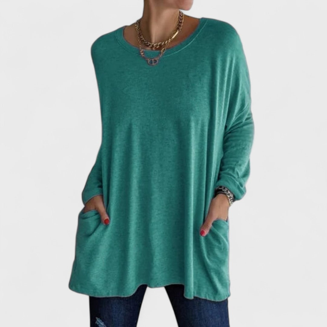 Mira – Ledig oversize topp – bild 7