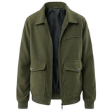 Chaqueta de Pana para Hombre – Verde Militar