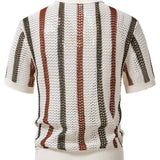 Polo de crochet con escote en V