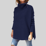 Matilda | Oversized polotröja i mjuk kabelstickning