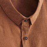 Camisa casual de manga corta de algodón para Hombre