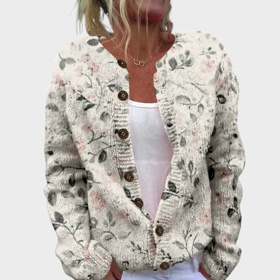 Margarida – Blommig cardigan för hösten