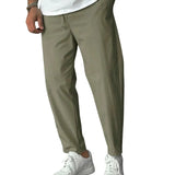 Pantalones Tapered Elegantes con Cordón
