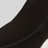 Mocasines de Ante para Hombres – Estilo Slip-On Chukka, Suela Plana – Negro