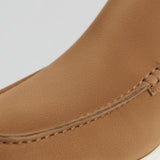 Mocasines de Cuero para Hombres – Estilo Slip-On Chukka, Tacón Plano – Marrón