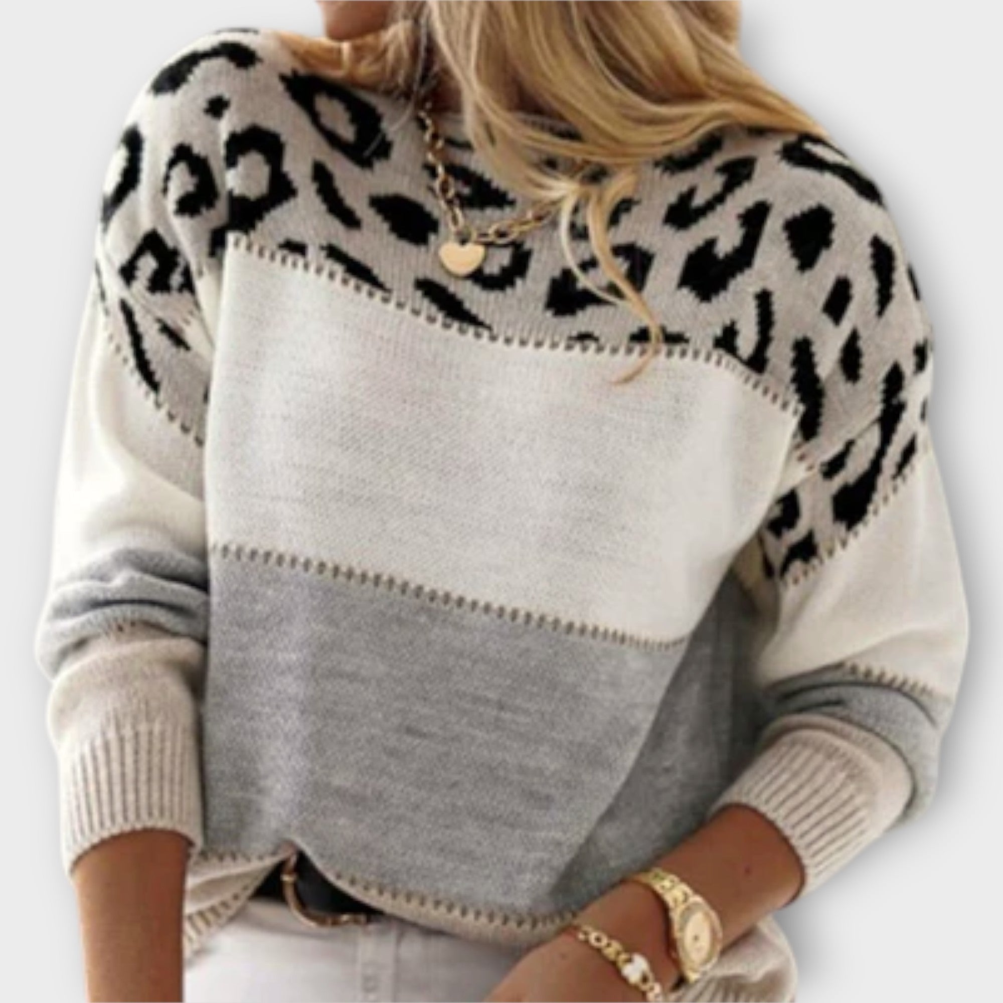 Cheyenne – Leopardmönstrad oversize tröja – bild 3