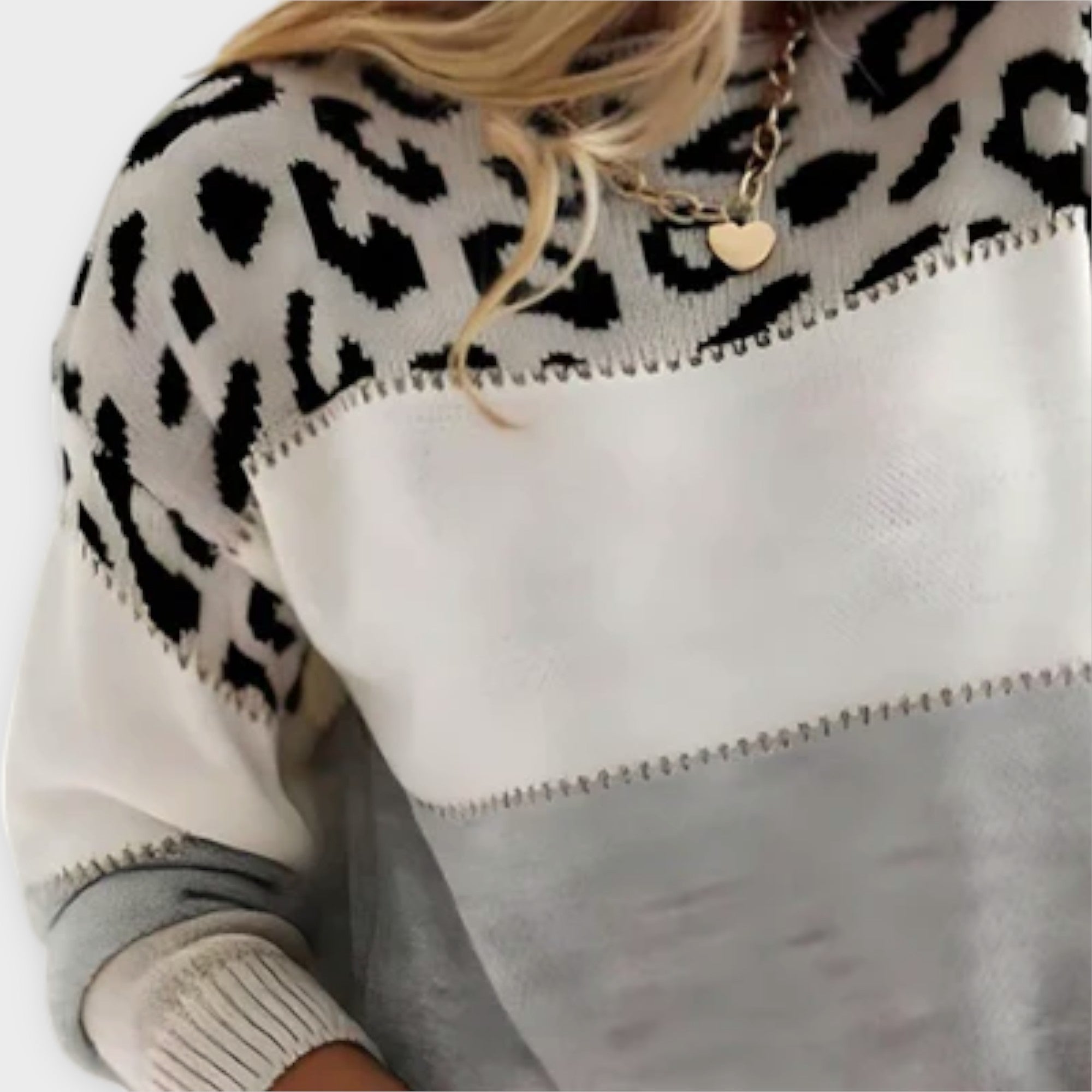 Cheyenne – Leopardmönstrad oversize tröja – bild 2