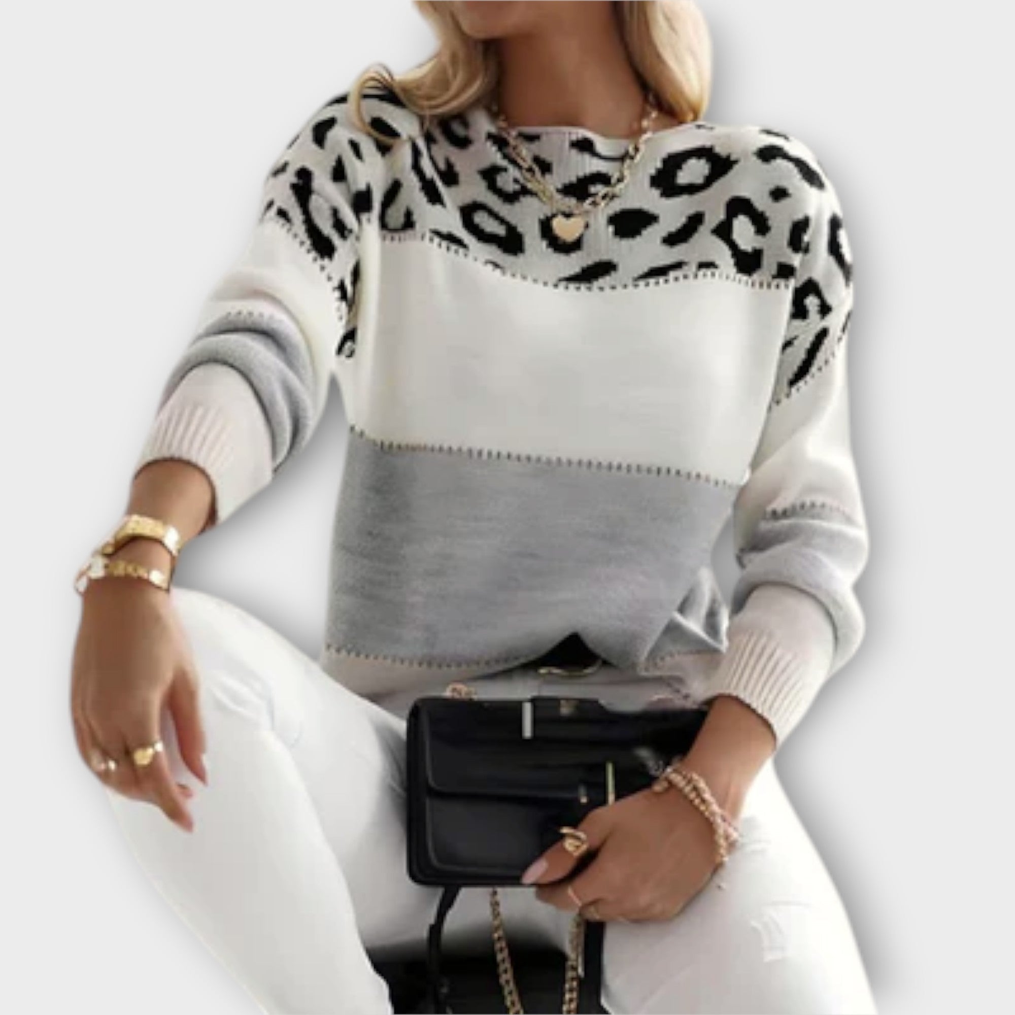 Cheyenne – Leopardmönstrad oversize tröja
