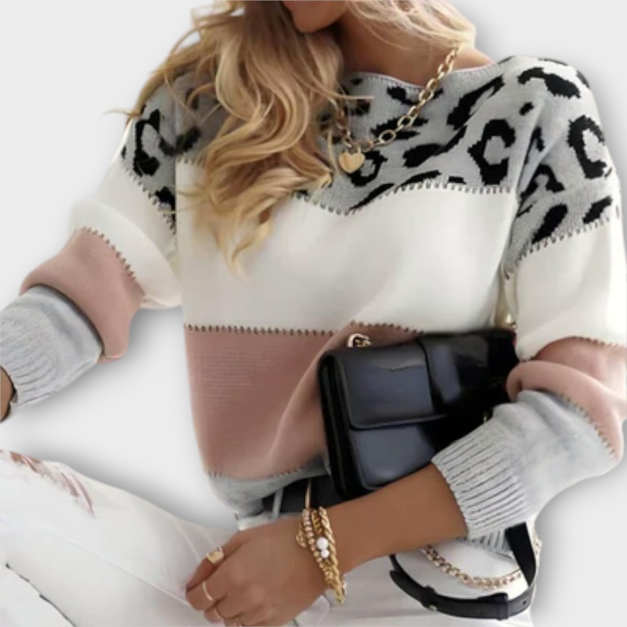Cheyenne – Leopardmönstrad oversize tröja – bild 5