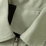 Chaqueta Ligera de Twill para Hombres – Verde Lunares – Corte Clásico