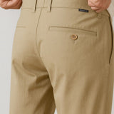 Pantalón hombre – Corte recto en algodón con elastano