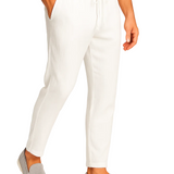 Pantalón hombre con cordón - Blanco