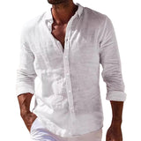 Camisa elegante de lino para Hombre