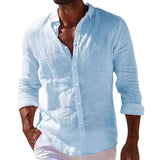 Camisa elegante de lino para Hombre