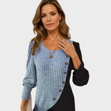 Kaia – Elegant stickad tröja med knappar – bild 4