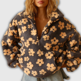 Daisy™ | Blommig tröja i teddyfleece