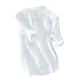 Camisa elegante de algodón premium para Hombre – Blanco