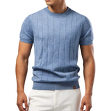 Luca - Camiseta de Lujo con Diseño Acanalado