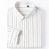 Camisa elegante de algodón para Hombre – Gris/Blanco