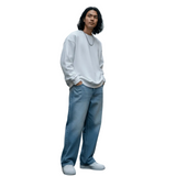 Kami - Pantalones de mezclilla anchos de estilo japonés