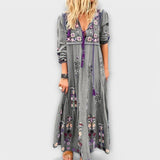 Vivi - Lässig’s Boho Linne Maxiklänning