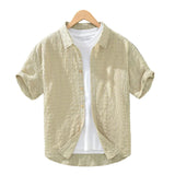 Camisa casual de algodón premium para Hombre – Marrón